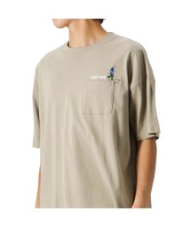 MAC HOUSE(men)(マックハウス（メンズ）)/ワンポイントマタギ刺繍Tシャツ Q22－150B21T/グレージュ