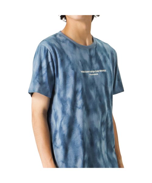 MAC HOUSE(men)(マックハウス（メンズ）)/T－GRAPHICS ティーグラフィックス 総柄プリント半袖Tシャツ EJ223－MC308/ネイビー