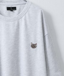 ZIP FIVE(ジップファイブ)/動物ワンポイント刺繍半袖Tシャツ/ネコ/イヌ/クマ/その他系2