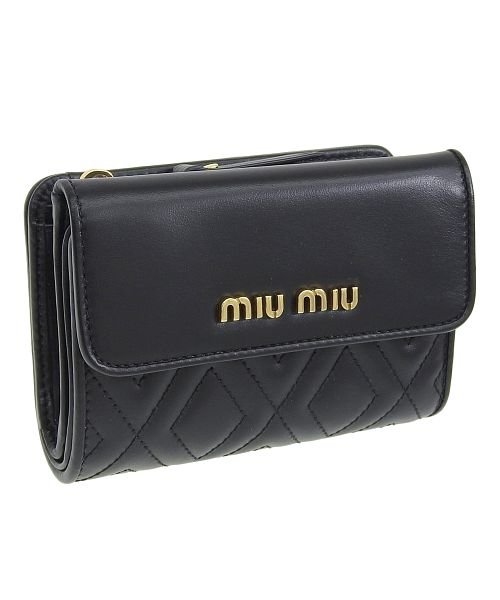 セール Miumiu ミュウミュウ Matelasse 二つ折り財布 ミュウミュウ Miumiu Magaseek