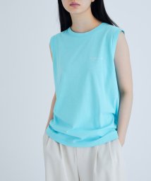 ADAM ET ROPE'(アダム　エ　ロペ)/【agnes b. pour ADAM ET ROPE'】SLEEVELESS T－SHIRTS/ターコイズ（49）