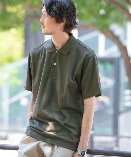 URBAN RESEARCH DOORS(アーバンリサーチドアーズ)/LIFE STYLE TAILOR　カノコ半袖プルオーバー/KHAKI