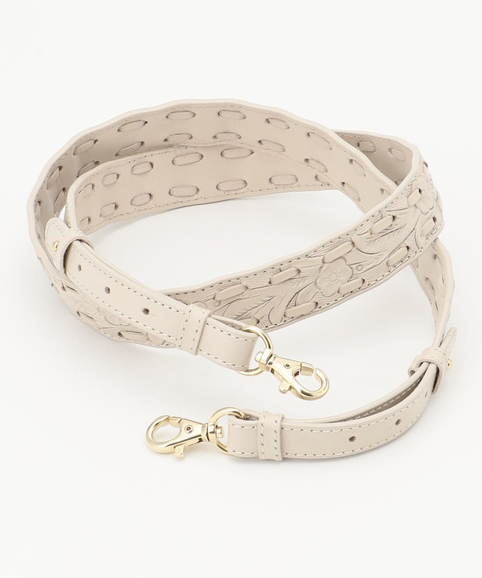GRACECONTINENTAL Shoulder strap エクリュ F GRACECONTINENTAL Shoulder strap エクリュ F