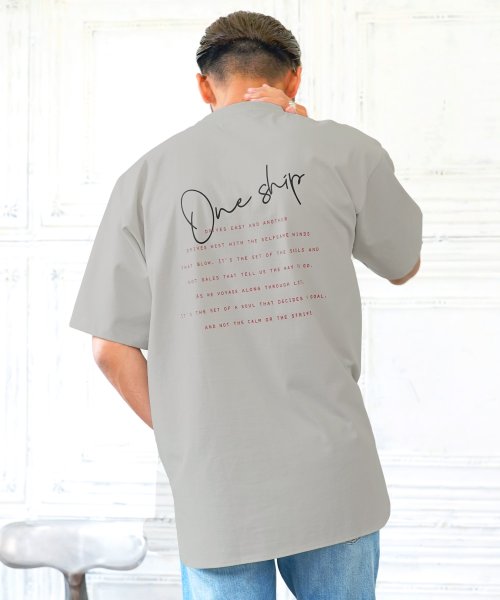 バックロゴプリントtシャツ Tシャツ メンズ おしゃれ ティーシャツ 半袖 カットソー クルーネック プリント バックプリント ジギーズショップ Jiggys Shop Magaseek