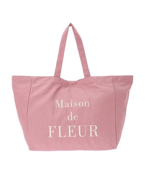 ブランドロゴ帆布ワイドトートバッグ メゾンドフルール Maison De Fleur Magaseek