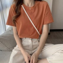 miniministore(ミニミニストア)/カラーTシャツ レディース 無地tシャツ/ブラウン