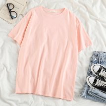 miniministore(ミニミニストア)/カラーTシャツ レディース 無地tシャツ/ピンク系2