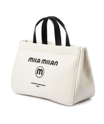 MILA MILAN(ミラミラン)/ミラミラン コルソ トートバッグ ミニトートバッグ ハンドバッグ メンズ レディース ブランド ファスナー付き A4 mila milan 250502/ホワイト
