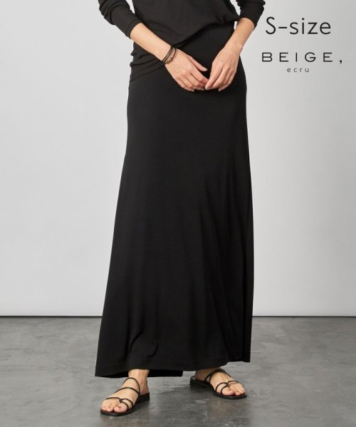 BEIGE，(ベイジ，)/【S－size】MELLE / ロングスカート/BLACK