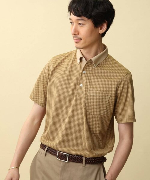 セール Made In Japan Sサイズ 千鳥プリント カノコ ポロシャツ タケオキクチ Takeo Kikuchi Magaseek