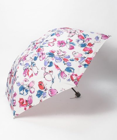JILLSTUART ジルスチュアート ブラシタッチ風プリント花柄 折り畳み傘