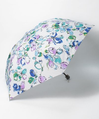 JILLSTUART ジルスチュアート ブラシタッチ風プリント花柄 折り畳み傘