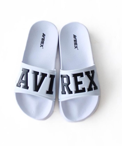 AVIREX(AVIREX)/《23－24cm》AVIREX/アヴィレックス/ BANSHEE MARK / バンシー マーク/ シャワーサンダル/ホワイト