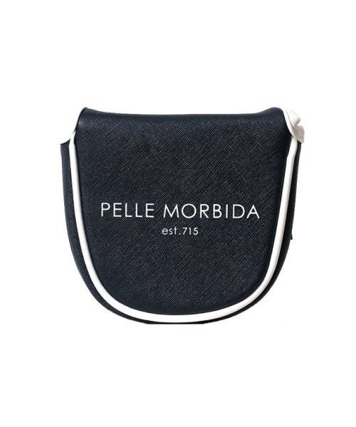 PELLE MORBIDA(ペッレモルビダ)/ペッレモルビダ ゴルフ PELLE MORBIDA GOLF PMO－PG010 ヘッドカバー パター マレットタイプ マグネット式/ネイビー