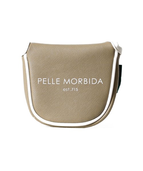 PELLE MORBIDA(ペッレモルビダ)/ペッレモルビダ ゴルフ PELLE MORBIDA GOLF PMO－PG010 ヘッドカバー パター マレットタイプ マグネット式/グレージュ