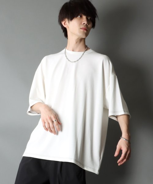 SITRY(SITRY)/【SITRY】COOL Cardboard wide crew neck pullover/クールダンボール ワイド クルーネック プルオーバー/ホワイト