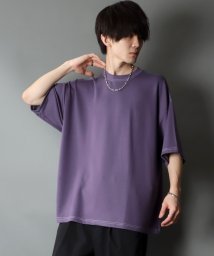 SITRY(SITRY)/【SITRY】COOL Cardboard wide crew neck pullover/クールダンボール ワイド クルーネック プルオーバー/パープル