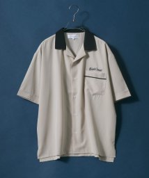 ANPAS(ANPAS)/【ANPAS】Oversized Bowling Shirt/オーバーサイズ ボウリングシャツ/ベージュ