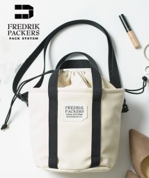 FREDRIK PACKERS(FREDRIK PACKERS)/【FREDRIK PACKERS / フレドリックパッカーズ】EC限定カラーあり！DRAWSTRING MINI TOTE ECO LEATHER 2WAY巾着/アイボリー