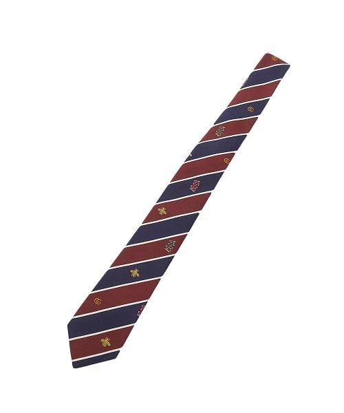 GUCCI(グッチ)/GUCCI グッチ SNAKE BEE SILK TIE ネクタイ/レッド