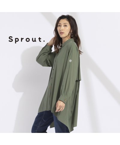 【Sprout.】アンブレラヨーク付き　ロングブラウス