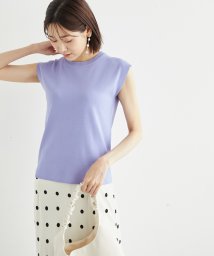 ROPE' PICNIC(ロペピクニック)/Beauty knit/ゼロスリーブニットプルオーバー/WEB限定カラーあり/サックス（48）