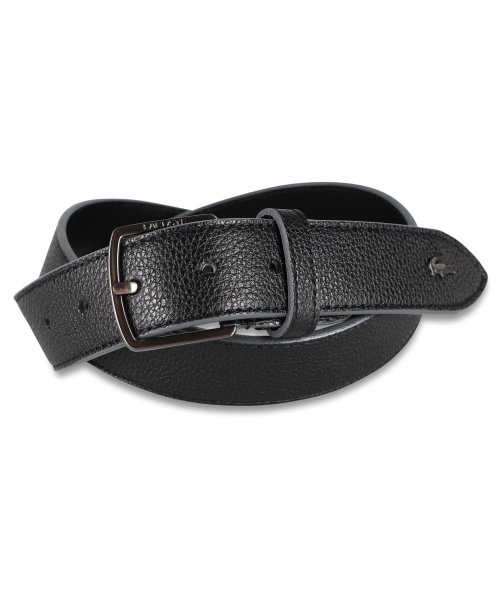 LACOSTE(ラコステ)/ラコステ LACOSTE ベルト レザーベルト メンズ 本革 BELT ブラック ネイビー ダーク ブラウン 黒 LB62580/ブラック