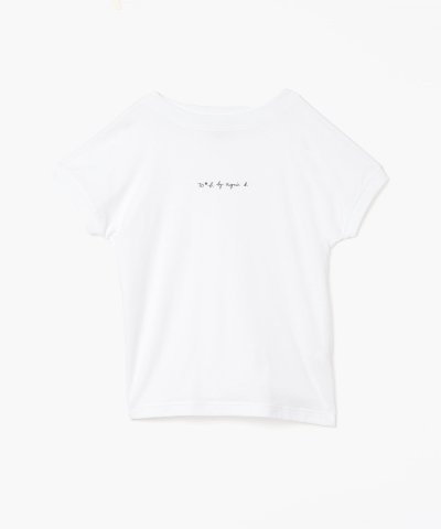 WT13 TS リブネックロゴTシャツ