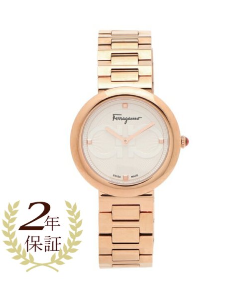 FERRAGAMO(フェラガモ)/フェラガモ 時計 レディース シック クォーツ ホワイト ピンクゴールド FERRAGAMO SFMF00621 ステンレス/その他