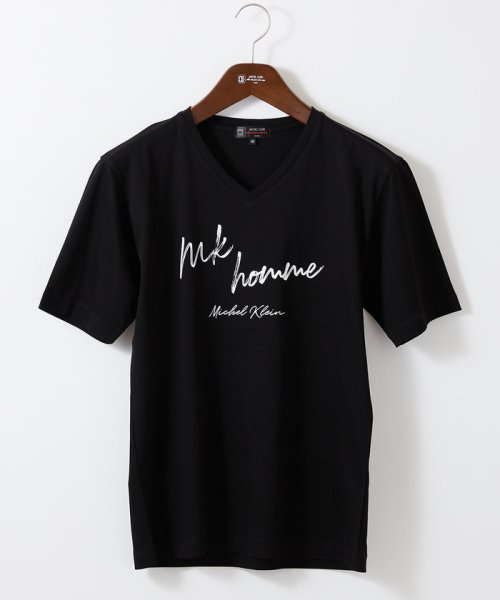 MK homme(エムケーオム)/プリントTシャツ/ブラック
