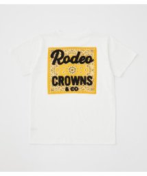 RODEO CROWNS WIDE BOWL(ロデオクラウンズワイドボウル)/キッズCOLORS BANDANA Tシャツ/O/WHT1