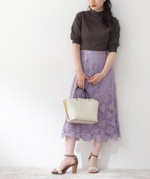 N Natural Beauty Basic(エヌナチュラルビューティベーシック)/ケミカルレースマーメイドスカート《S Size Line》/モーブ