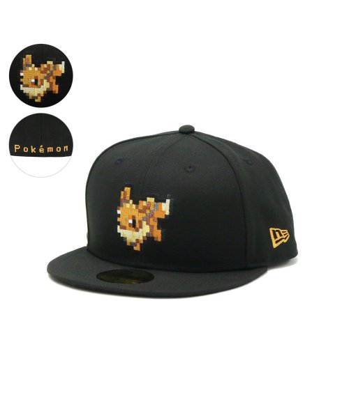 NEW ERA(ニューエラ)/【正規取扱店】ニューエラ NEW ERA 帽子 キャップ 59FIFTY Pokemon ポケモン 8Bit 帽子 コラボ キャラクター アウトドア/ブラック系2