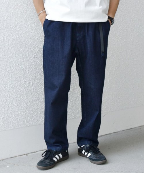 【SHIPS any別注】GRAMiCCi: オーガニックコットン ルーズテーパード ストレッチ デニム パンツ◆ SHIPS