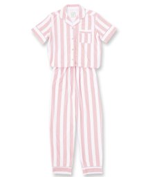 fran de lingerie(フランデランジェリー)/set－up半袖パジャマシャツ・ロングパンツ上下セット/ライトピンク