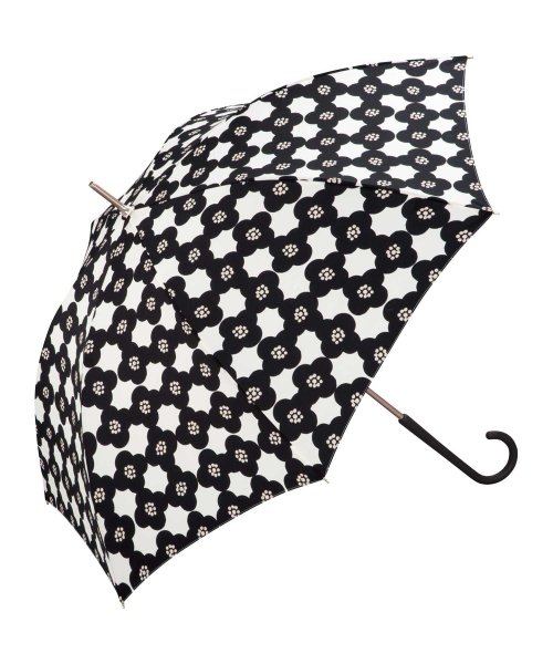 Wpc．(Wpc．)/【Wpc.公式】雨傘 カメリア  58cm 継続はっ水 軽くて丈夫 晴雨兼用 レディース 長傘/BK