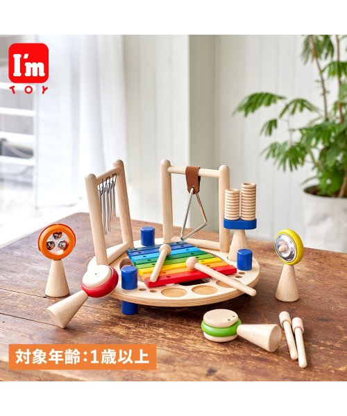 アイムトイ Imtoy 打楽器 メロディーゴーラウンド 男の子 女の子 1歳から 知育玩具 おもちゃ 木のおもちゃ 音あそび Im アイムトイ Imtoy Magaseek