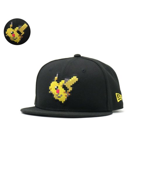 NEW ERA(ニューエラ)/【正規取扱店】ニューエラ キャップ キッズ NEW ERA Youth 9FIFTY ポケモン Pokemon 8Bit コラボ 刺繍 ピカチュウ イーブイ/ブラック