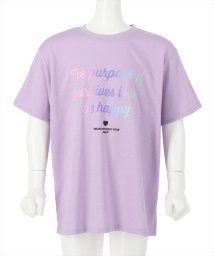 ANAP KIDS(アナップキッズ)/グラデーションロゴビッグTシャツ/ラベンダー