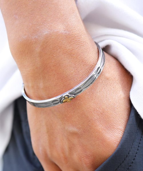 ブラス製 ネイティブナバホプレートバングルブレスレット ブレスレット メンズ ブランド カップル ペア バングル シルバー 真鍮 プレゼント ギフト ジギーズショップ Jiggys Shop Magaseek