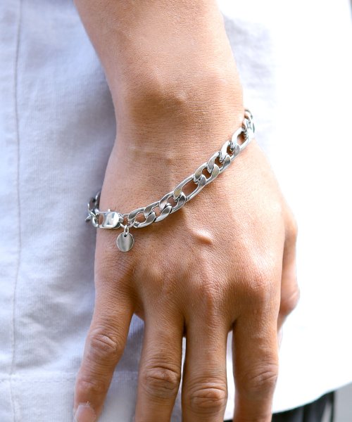 ステンレス フィガロチェーンブレスレット ブレスレット メンズ ブランド カップル ペア シルバー チェーン プレゼント ギフト ジギーズショップ Jiggys Shop Magaseek