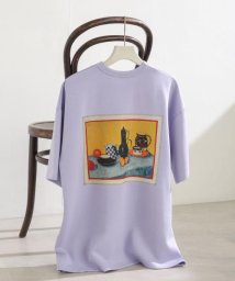 SENSE OF PLACE by URBAN RESEARCH(センスオブプレイス バイ アーバンリサーチ)/『別注』『ユニセックス』グラフィックアートTシャツ(5分袖)E/PURPLE