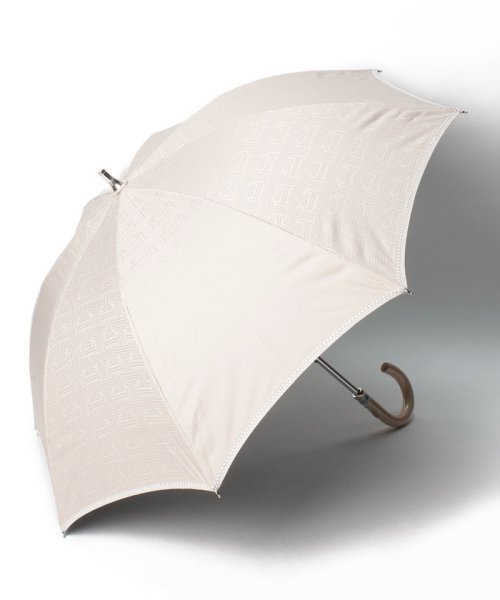 LANVIN Collection(umbrella)(ランバンコレクション（傘）)/LANVIN CLLECTION（ランバンコレクション）晴雨兼用日傘　刺繍モノグラム/ベージュ