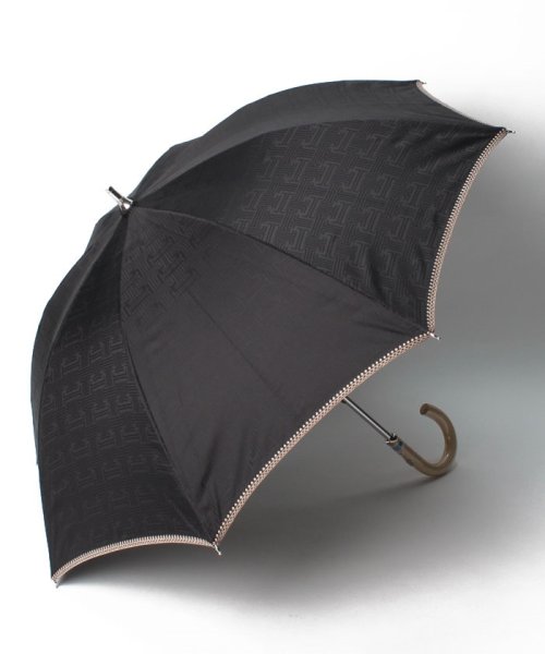 LANVIN Collection(umbrella)(ランバンコレクション（傘）)/LANVIN CLLECTION（ランバンコレクション）晴雨兼用日傘　刺繍モノグラム/ブラック