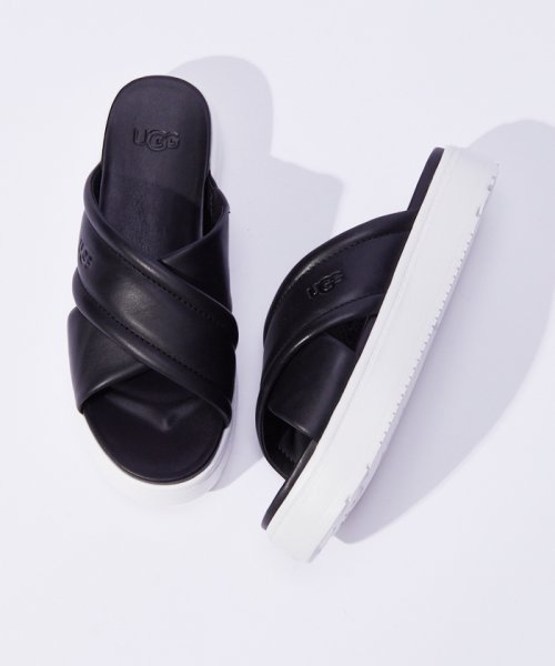 セール】【UGG】アグ 1128635 ZAYNE クロスバンド サンダル レザー 