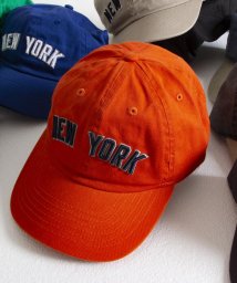 GLOSTER(GLOSTER)/【NEW HATTAN/ニューハッタン】ベースボールキャップ NEW YORK embroidery/オレンジ