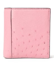 gino marina　luxe(ジーノマリーナリュクス)/オーストリッチ折り財布/ピンク