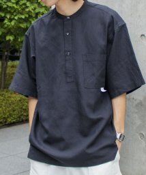 GLOSTER(GLOSTER)/【WORK ABOUT/ワークアバウト】SUMMERY SHIRT プルオーバーシャツ スリーピング/ブラック