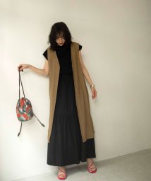 marjour(マージュール)/OTONA SUMMER GILET/ブラウン