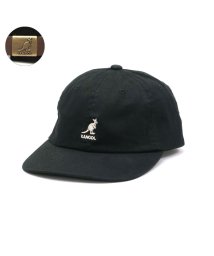 KANGOL(KANGOL)/カンゴール キャップ KANGOL Washed Baseball コットン 綿 牛革 レザー 帽子 ベースボールキャップ 浅め 無地 105－169002/ブラック